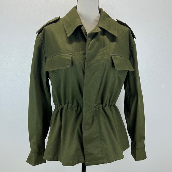 ⭐️Slovak Republic OZKN PRESOV Olive Drab Army Field Jacket WWII Era mens small